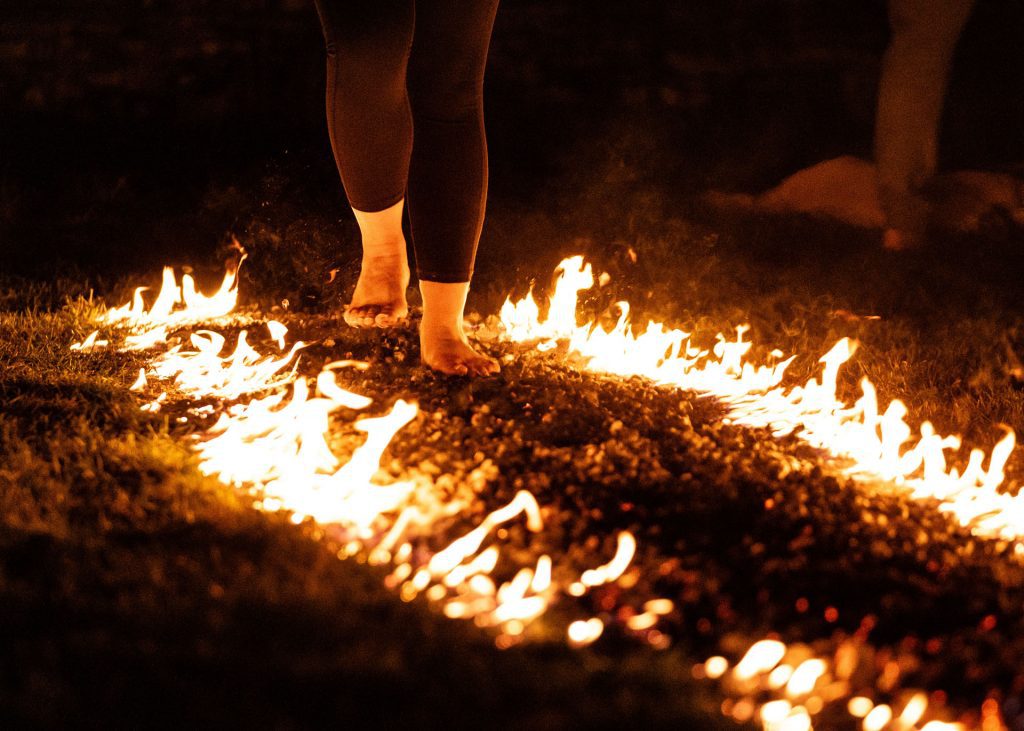 Kick Ash Firewalks Glenrothes Fife Scotland