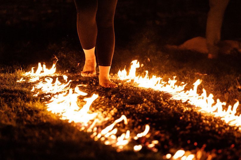 Kick Ash Firewalks Glenrothes Fife Scotland