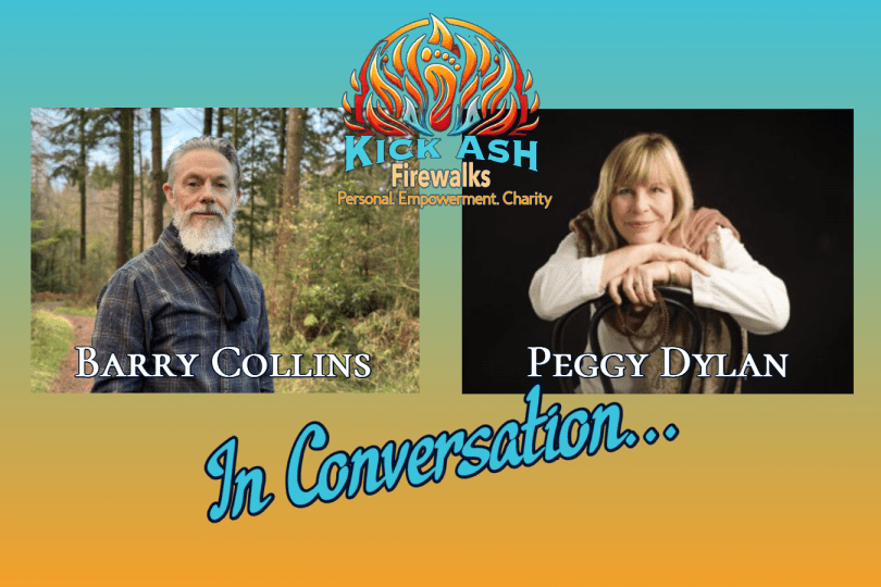Barry Collins from Kick Ash Firewalks in conversation with Peggy Dylan founder of Sundoor