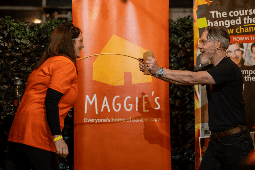 Arrow break empowerment activity with Kick Ash Firewalks Scotland