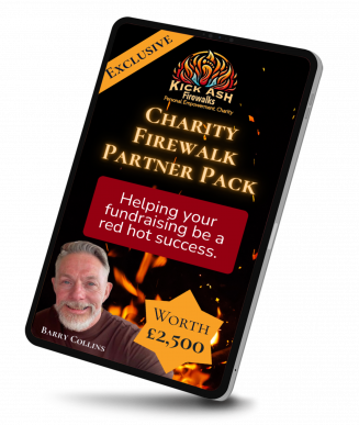 Charity Firewalk Partner Pack from Kick Ash Firewalks to support your fundraising firewalk event in scotland